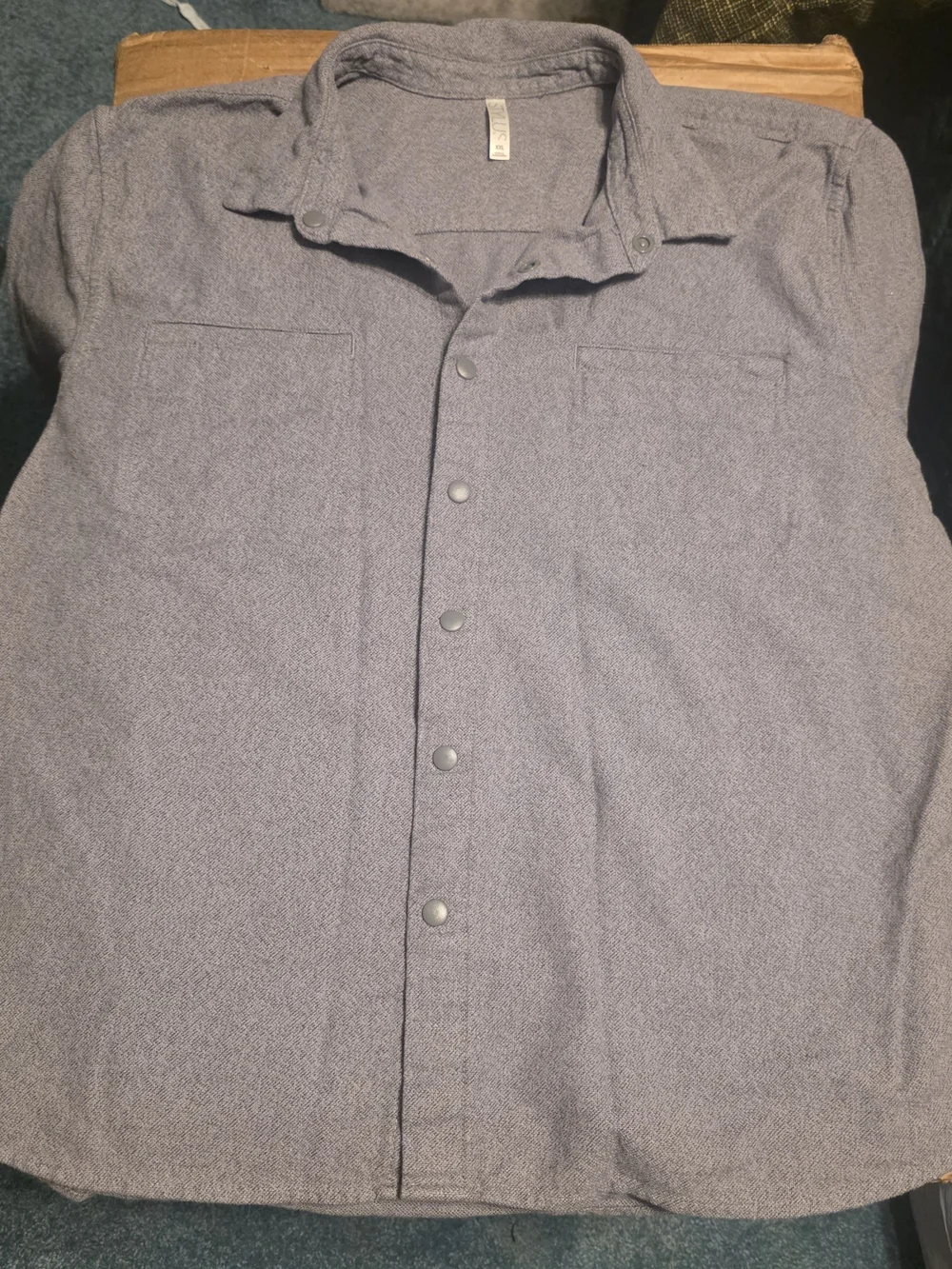 STYLUS Men's Light Gray Button-Down Casual Shirt